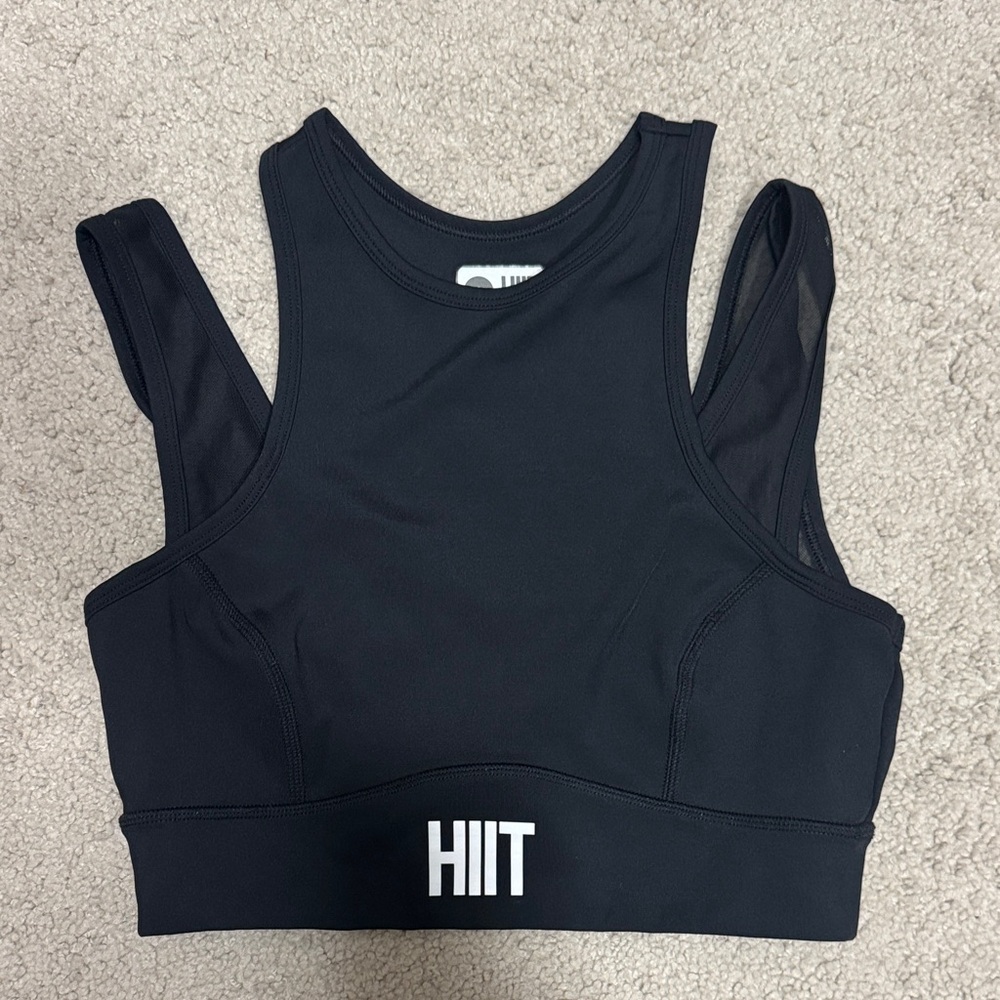 HIIT Women’s Black Sports Bra Size M
